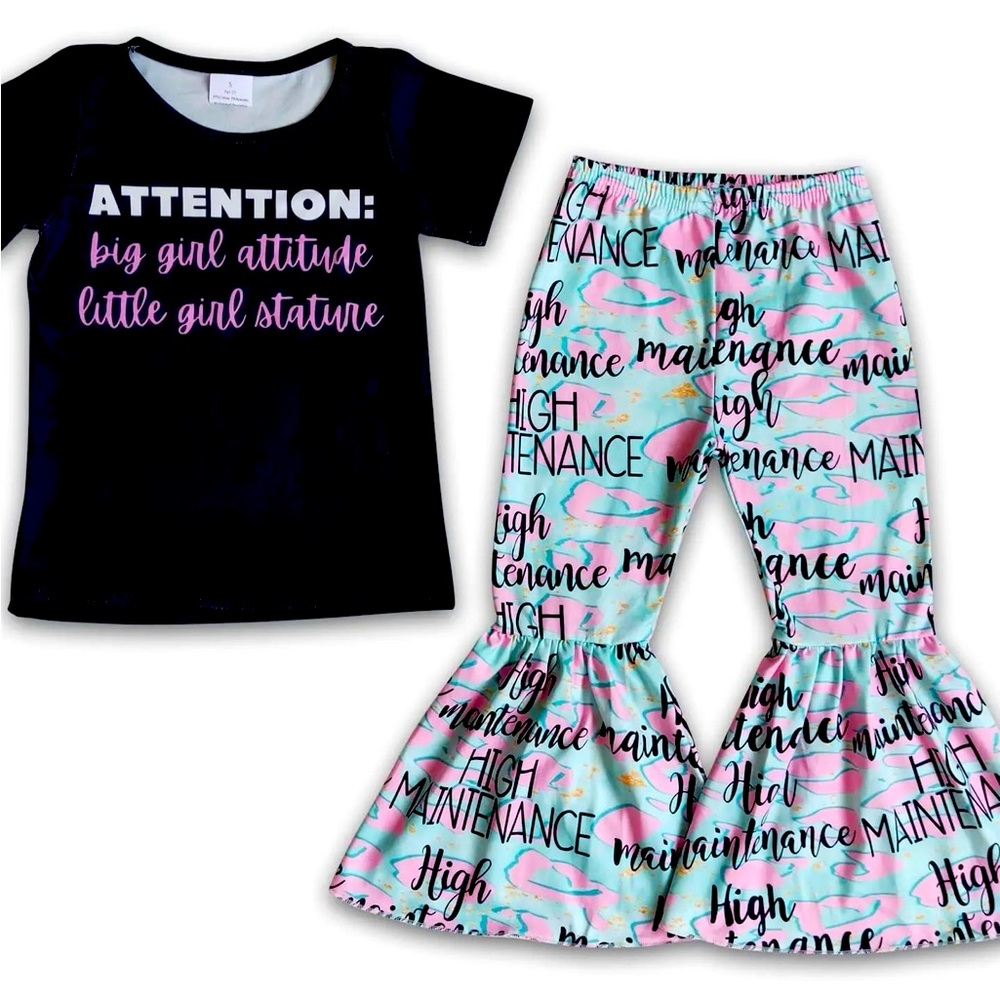 Attitude bell bottom outfit